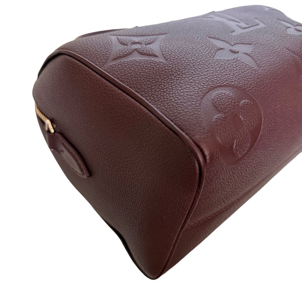 Louis Vuitton Speedy 25 Bandouliere Burgundy Wine Monogram Giant Limited Edition - Picture 9 of 15
